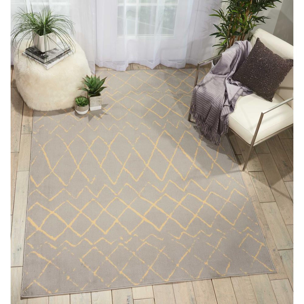 Grafix Area Rug, Grey, 5'3" x 7'3". Picture 2