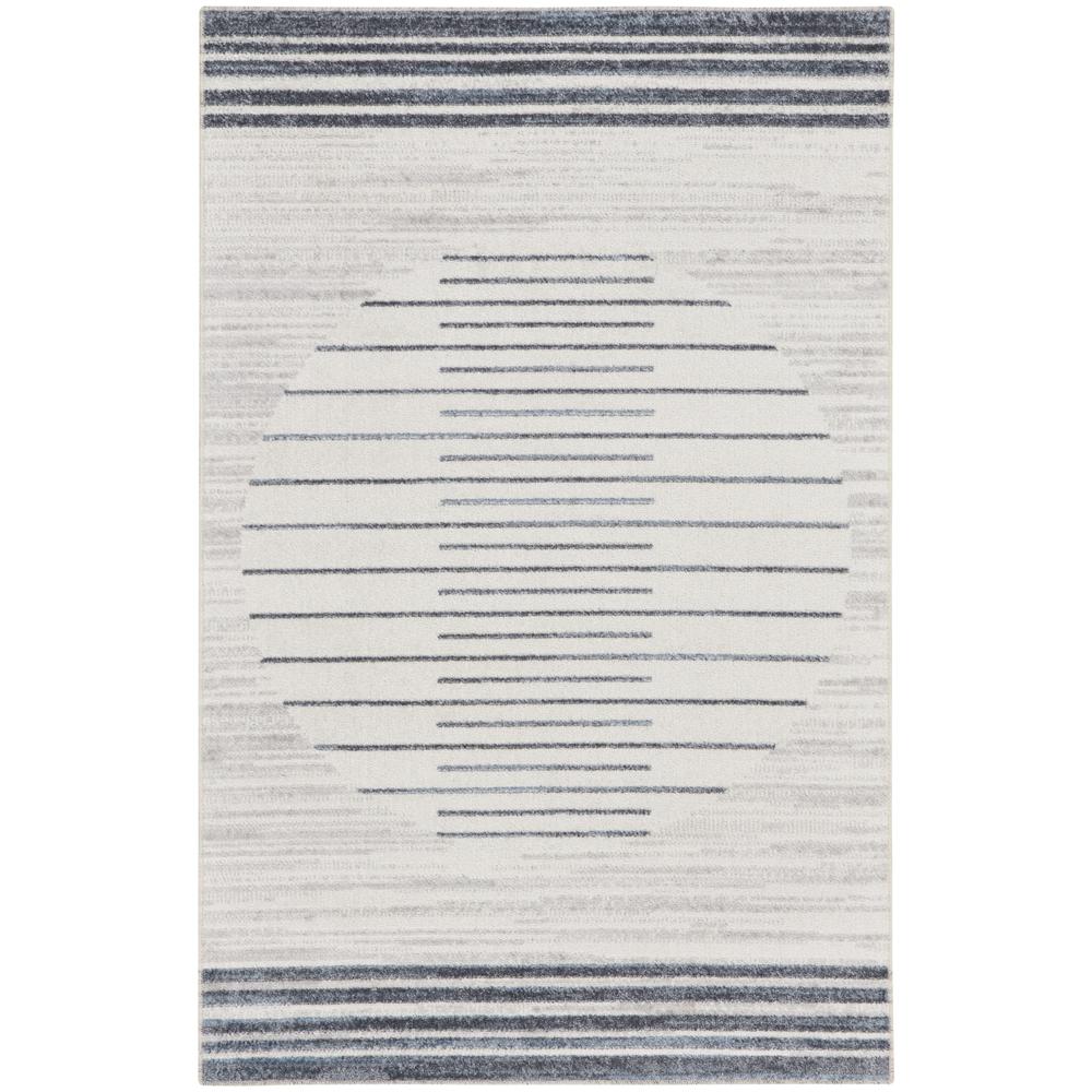 Mid-Century Modern Rectangle Area Rug, 3' x 5'. Picture 1