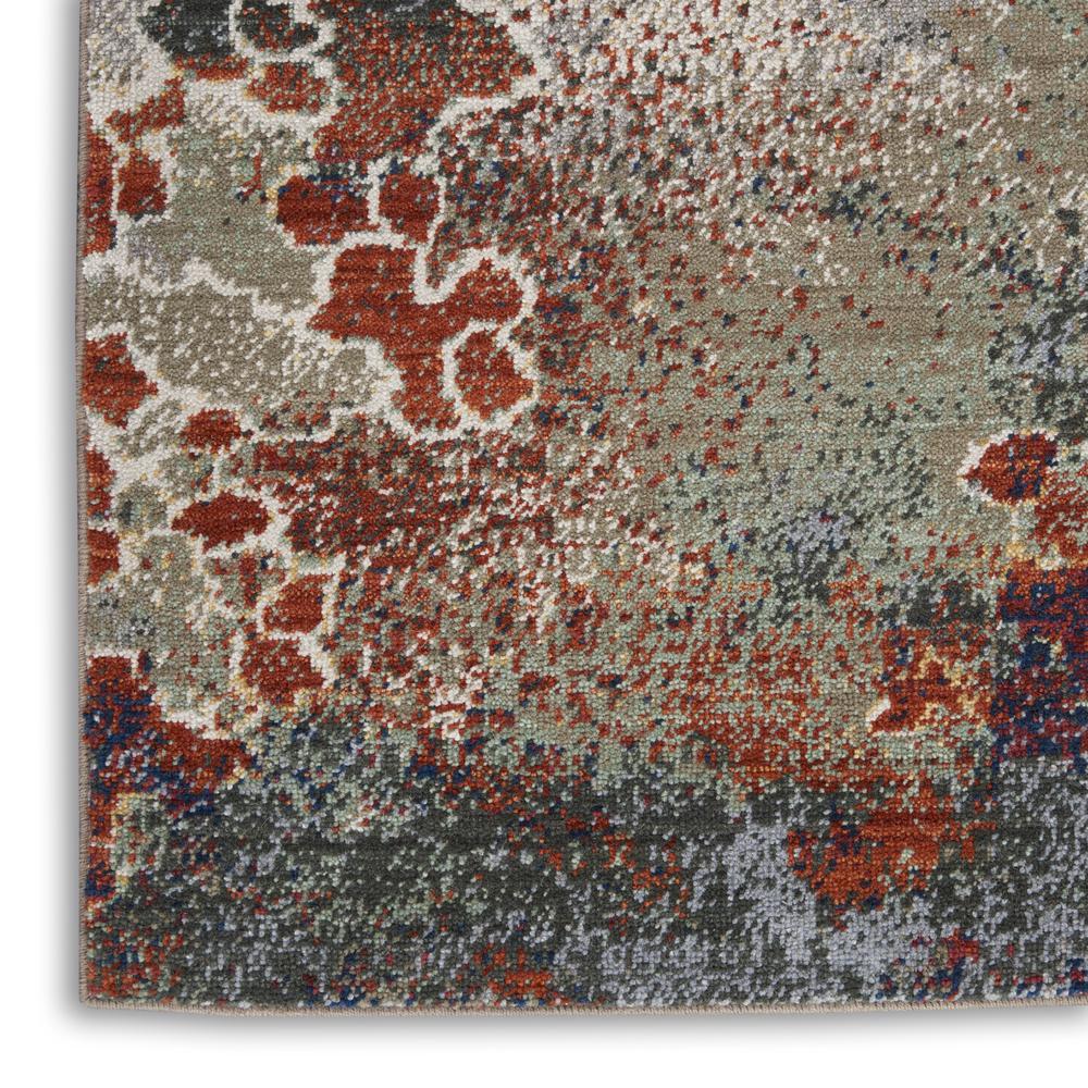 Nourison Artworks Area Rug, Seafoam/Brick, 5'6" x 8', ATW02. Picture 5
