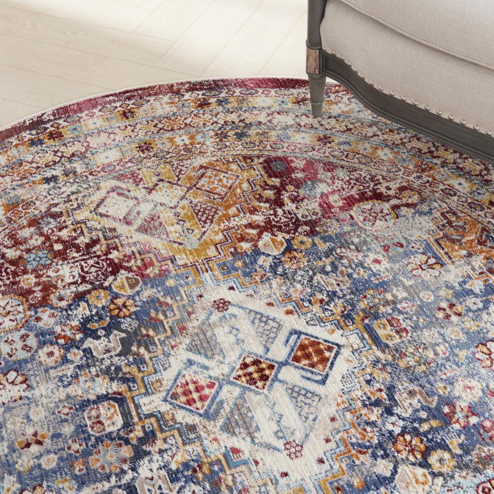 Vintage Round Area Rug, 6' x Round. Picture 9