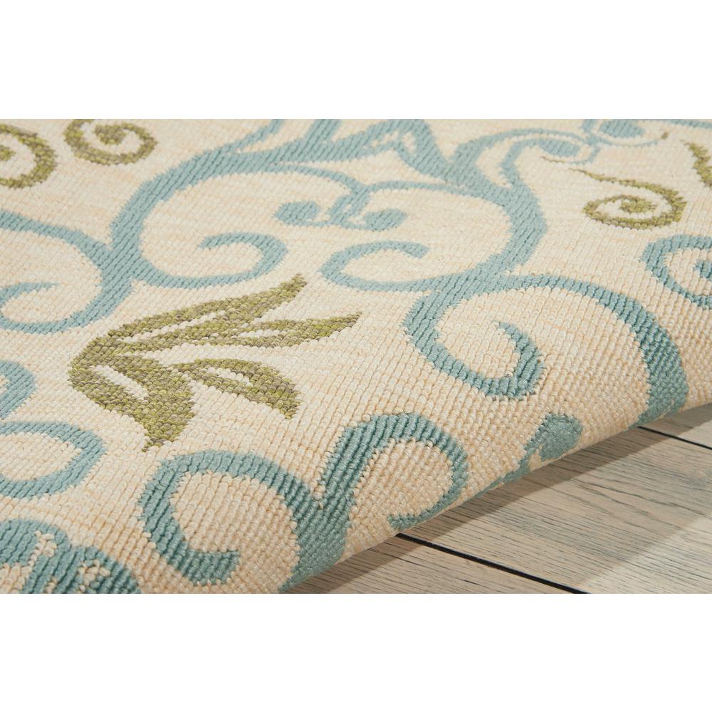 Nourison Caribbean Ivory Blue Indoor/Outdoor Area Rug. Picture 7