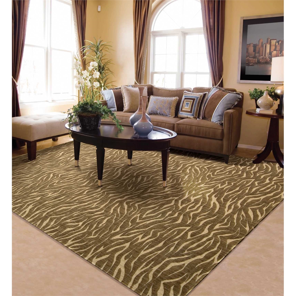 Cosmopolitan Area Rug, Cocoa, 5'3" x 8'3". Picture 5
