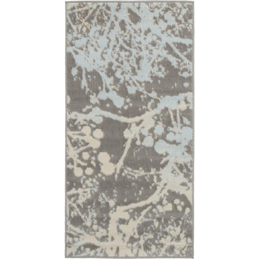 Jubilant Area Rug, Grey, 2' x 4'. Picture 1