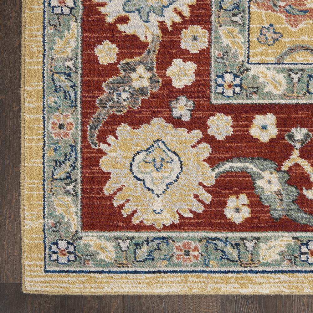 Nourison Parisa 8'6 x 11'6 Gold Brick Area Rug. Picture 4