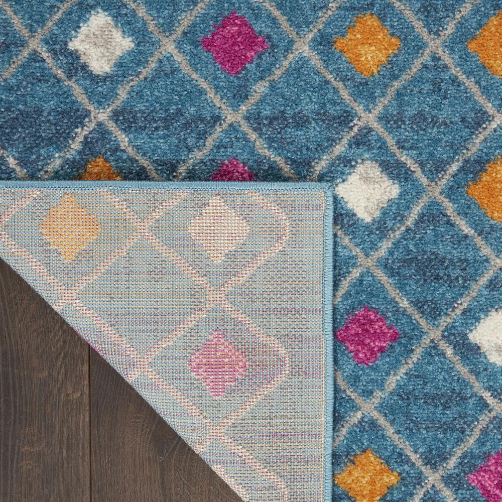 PSN45 Passion Blue/Multicolor Area Rug- 5'3" x 7'3". Picture 3