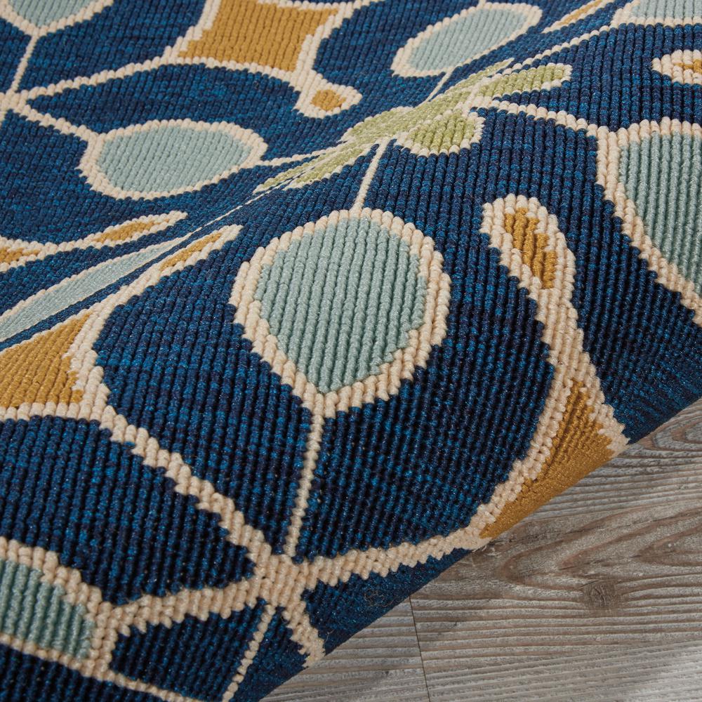 Caribbean Area Rug, Navy, 5'3" x SQUARE. Picture 7