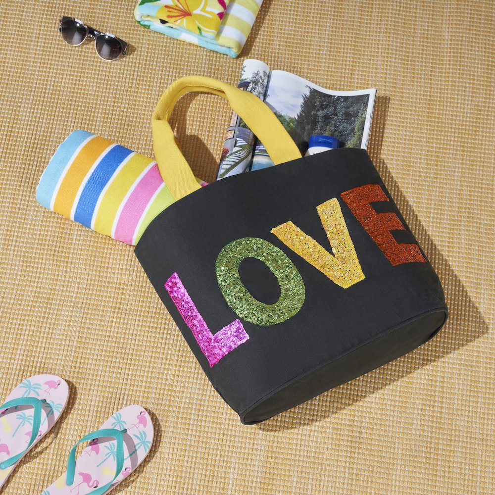 Handbags & Crossbody Sequin Love, Black. Picture 8