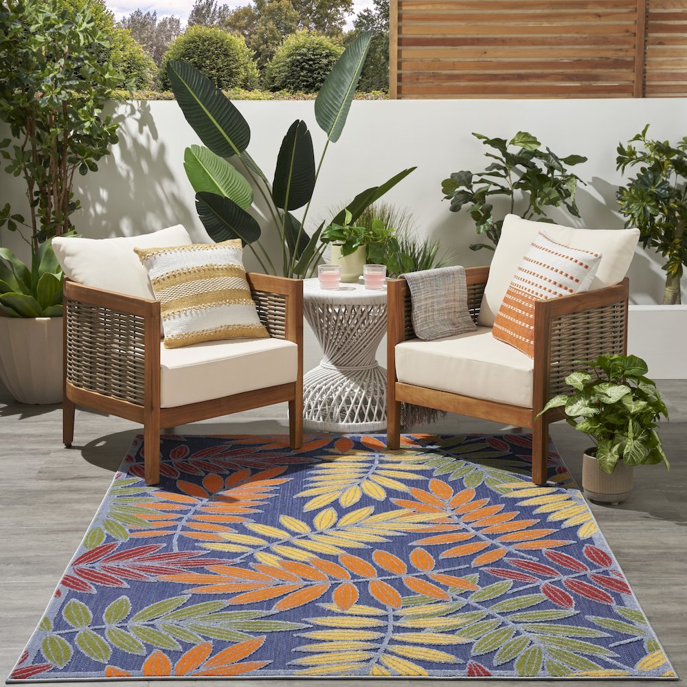 Outdoor Rectangle Area Rug, 6' x 9'. Picture 9