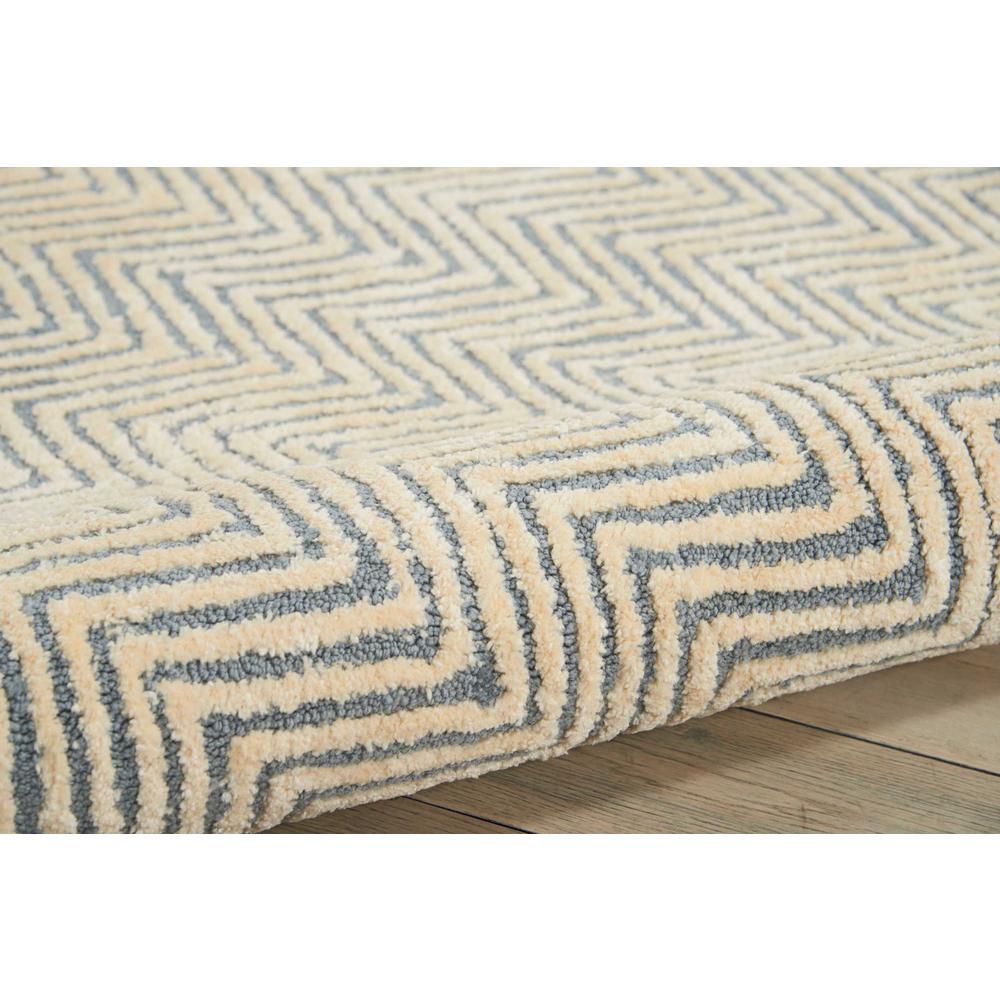 Modern Deco Area Rug, Light Blue/Ivory, 3'9" x 5'9". Picture 3