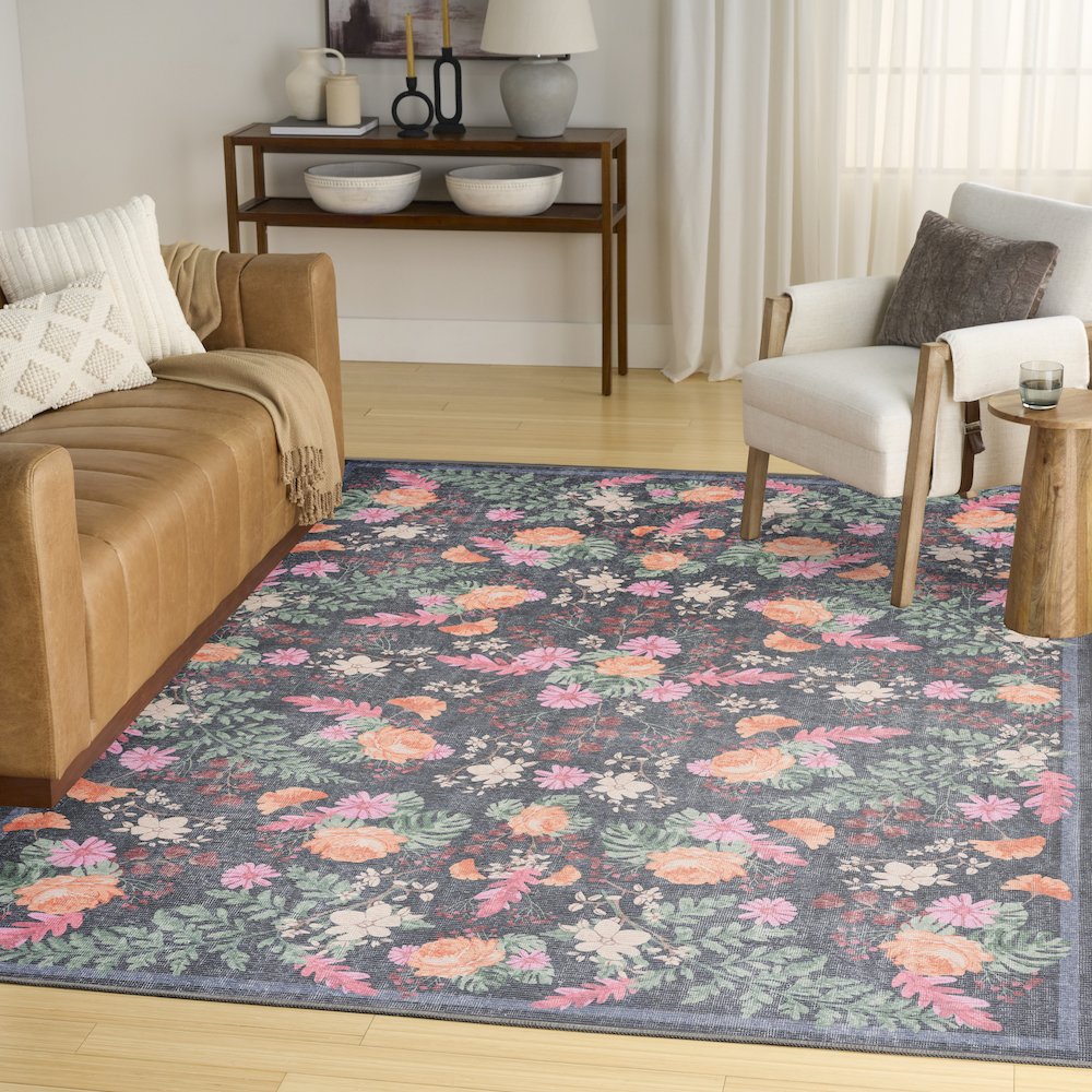 Nourison Home Botanical Washables Area Rug. Picture 2