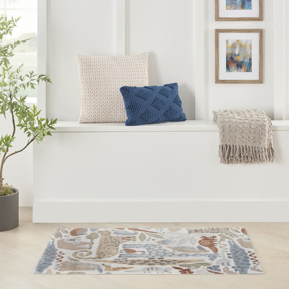 Nourison Home Astra Machine Washable Area Rug. Picture 2