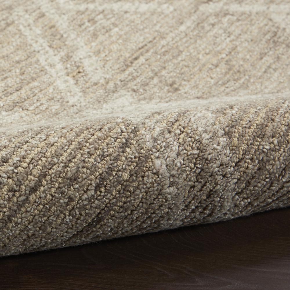 Nourison Venosa Area Rug, Taupe, 5'3" x ROUND, VSN01. Picture 7