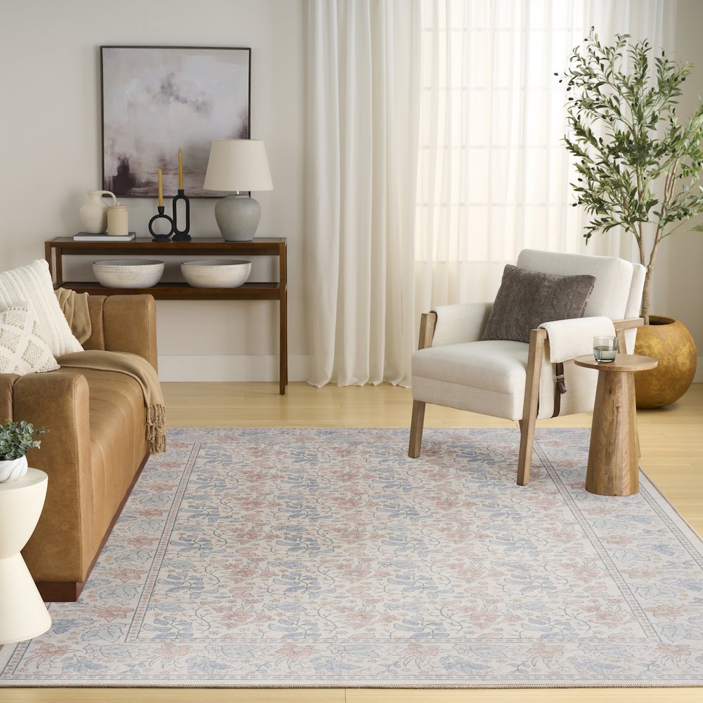 Nourison Home Botanical Washables Area Rug. Picture 9