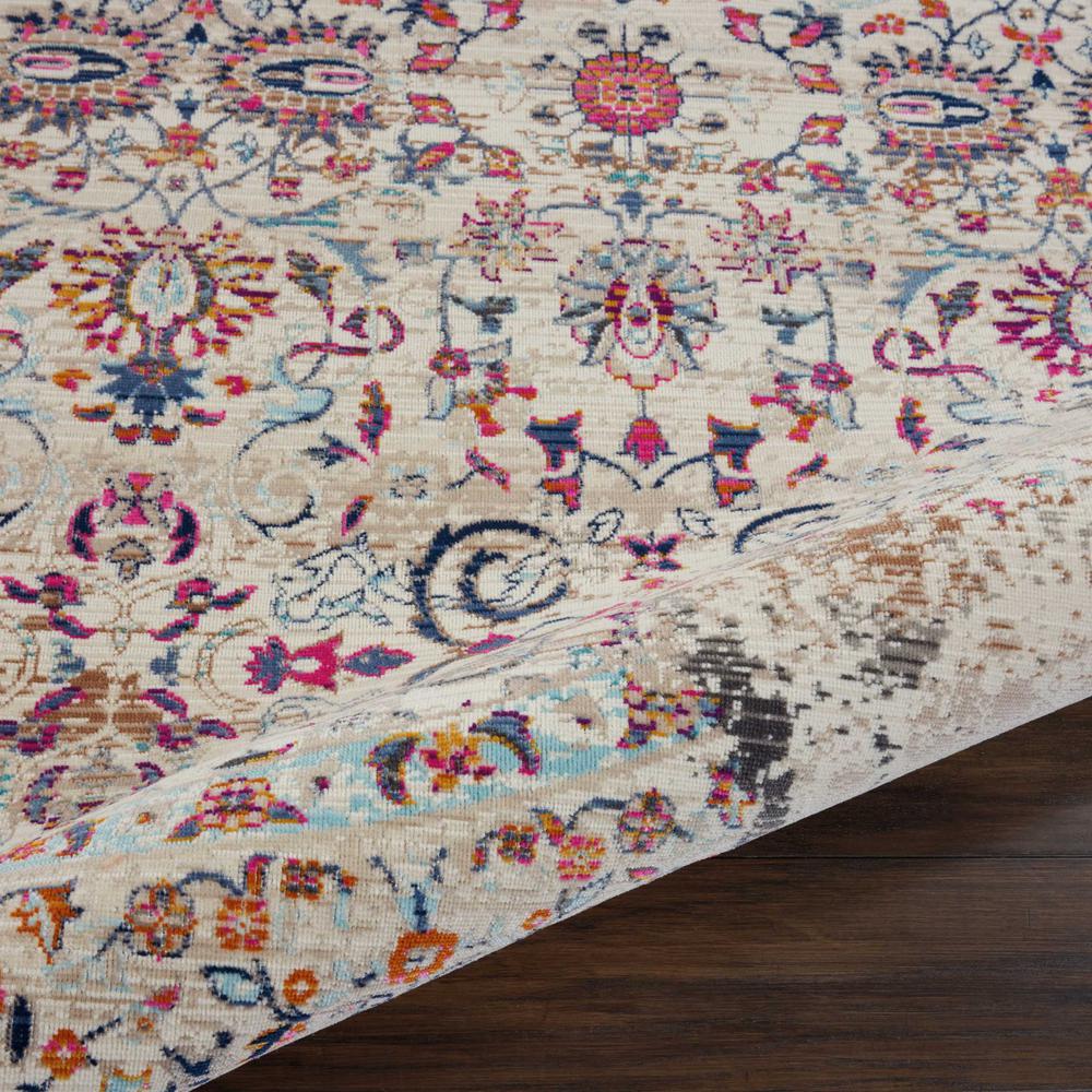 Vintage Round Area Rug, 4' x Round. Picture 7