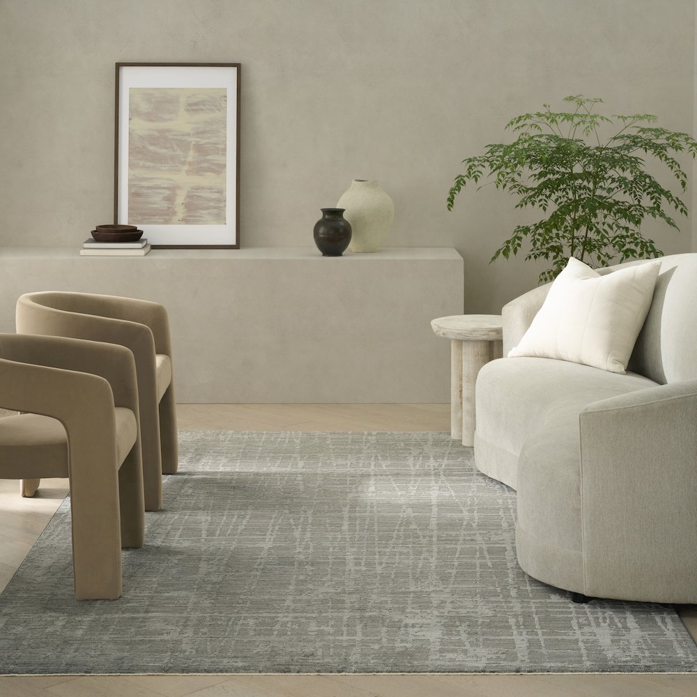 Latitude Area Rug, Slate, 5' x 8'. Picture 8