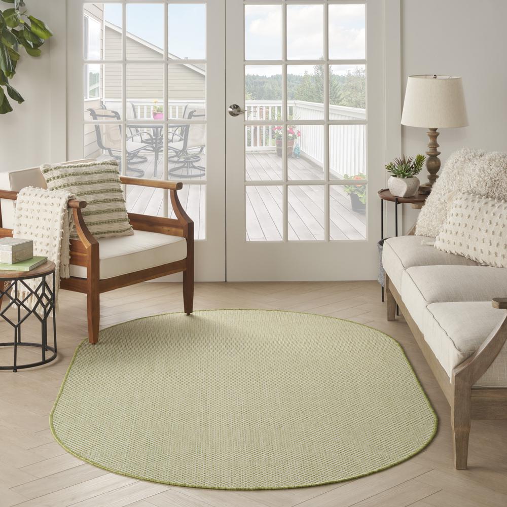 Modern Oval Area Rug, 5' x 8' Oval. Picture 9