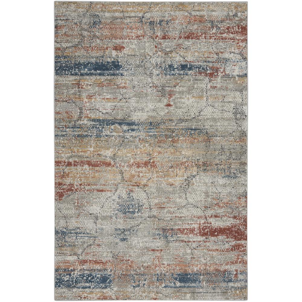 Modern Rectangle Area Rug, 5' x 7'. Picture 1
