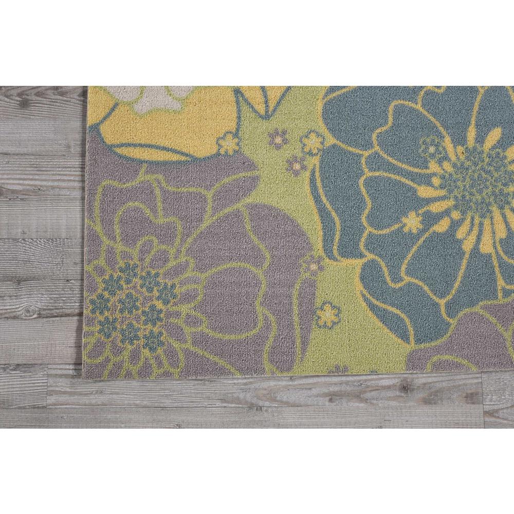 Home & Garden Area Rug, Green, 8'6" x SQUARE. Picture 3
