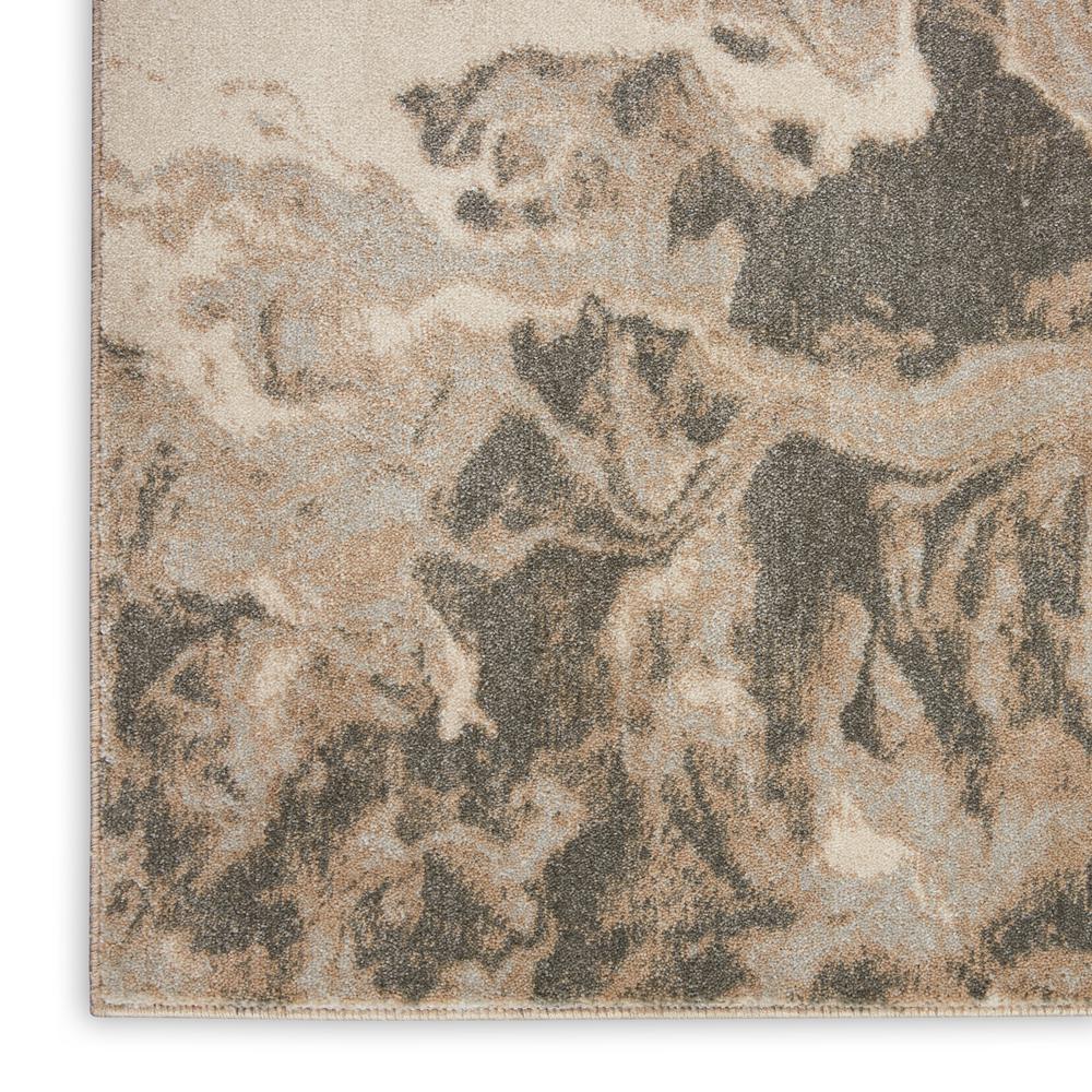 Nourison Home Elegance FAR01 Grey and White 5'x7' Contemporary Area Rug. Picture 5