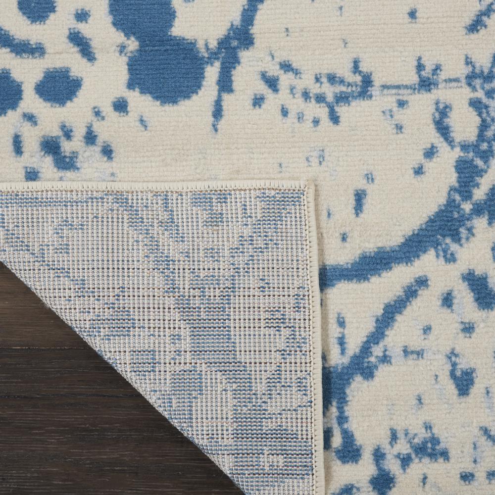 Jubilant Area Rug, Ivory/Blue, 2' x 4'. Picture 3