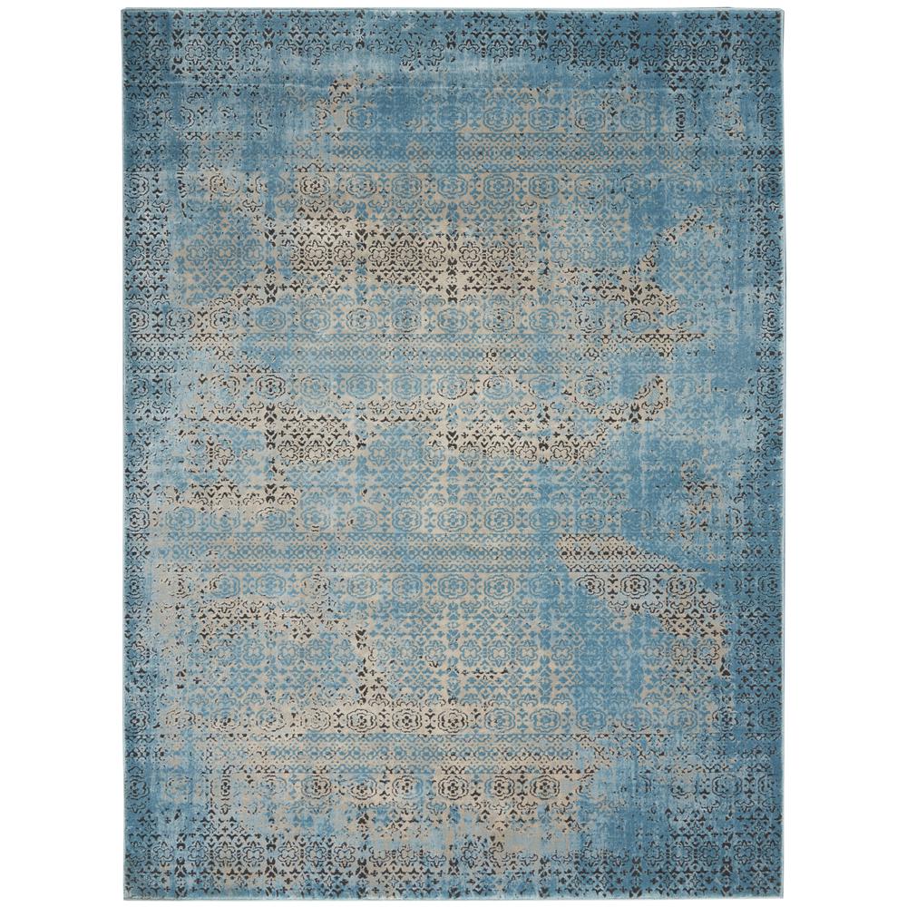 Karma Area Rug, Blue, 5'3" x 7'4". Picture 1