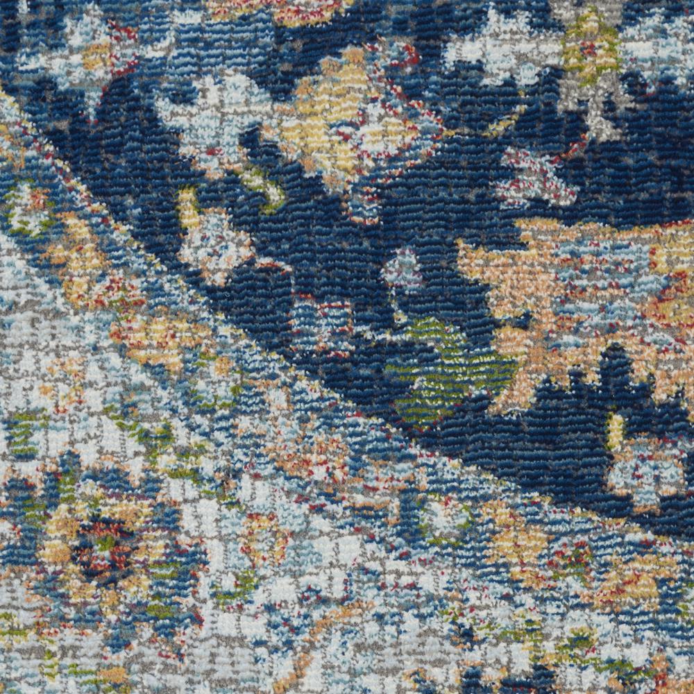 Vintage Round Area Rug, 4' x Round. Picture 6