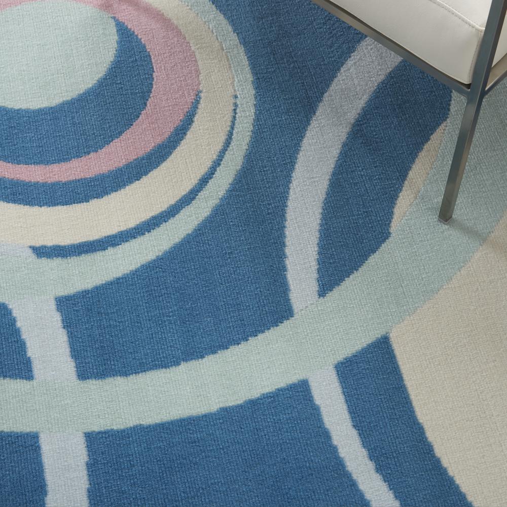 Grafix Area Rug, Blue Multicolor, 6'X9'. Picture 8