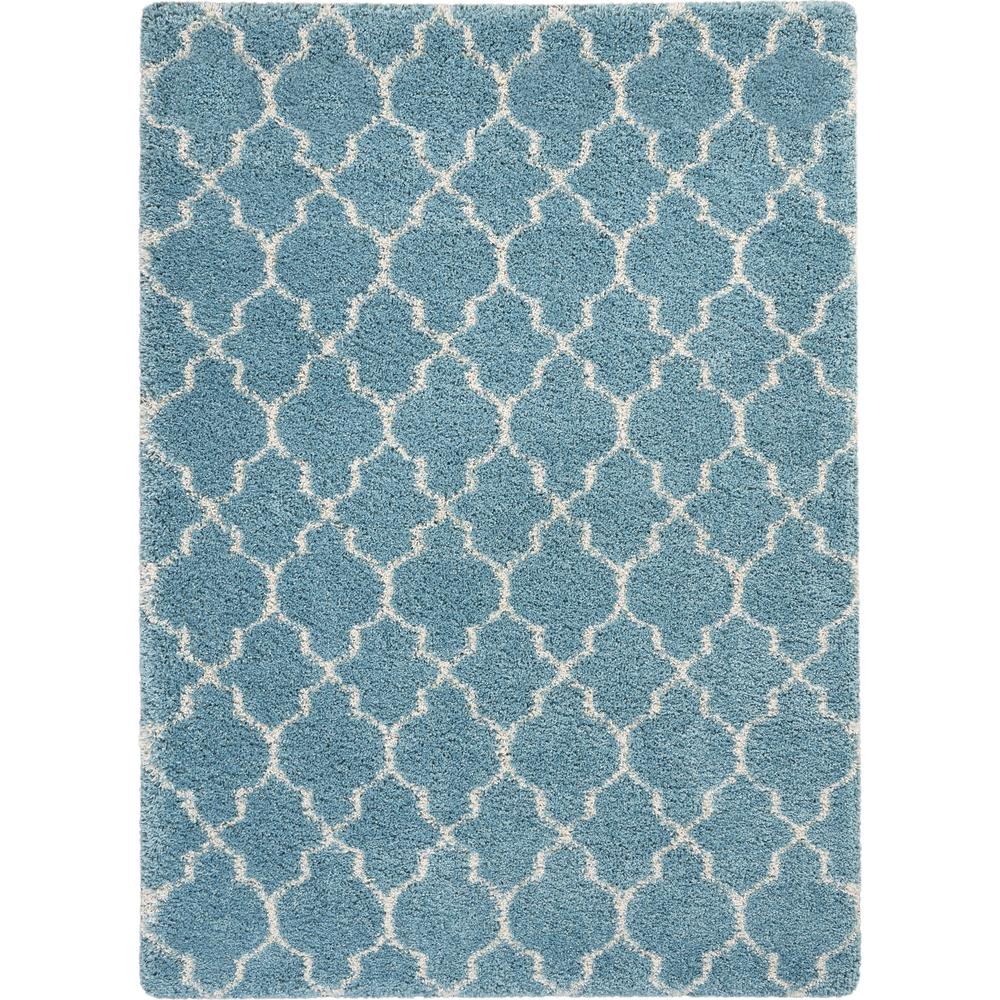 Amore Area Rug, Aqua, 3'11" x 5'11". Picture 1