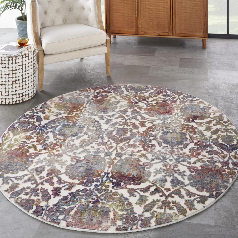 Vintage Round Area Rug, 6' x Round. Picture 3