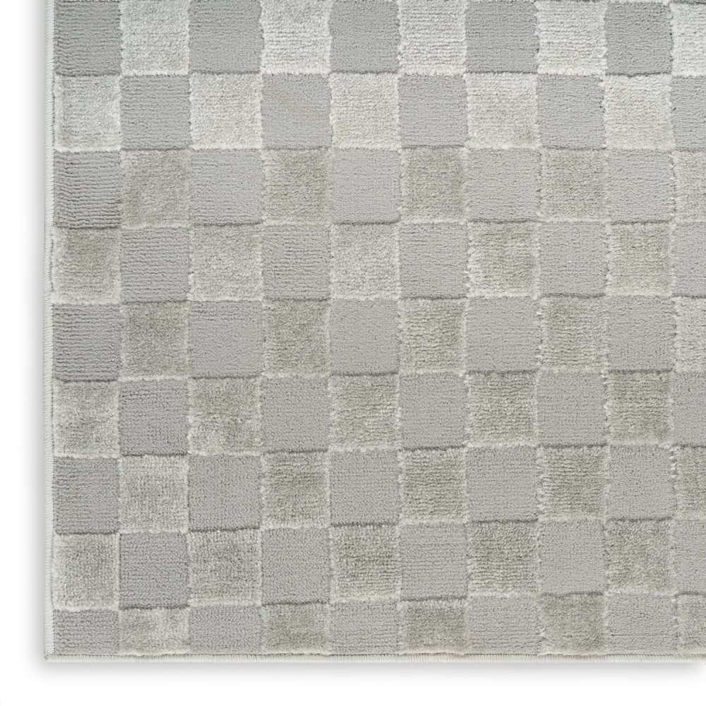 Serenity Home 7'10" x 9'10" Grey Modern Indoor Rug. Picture 5