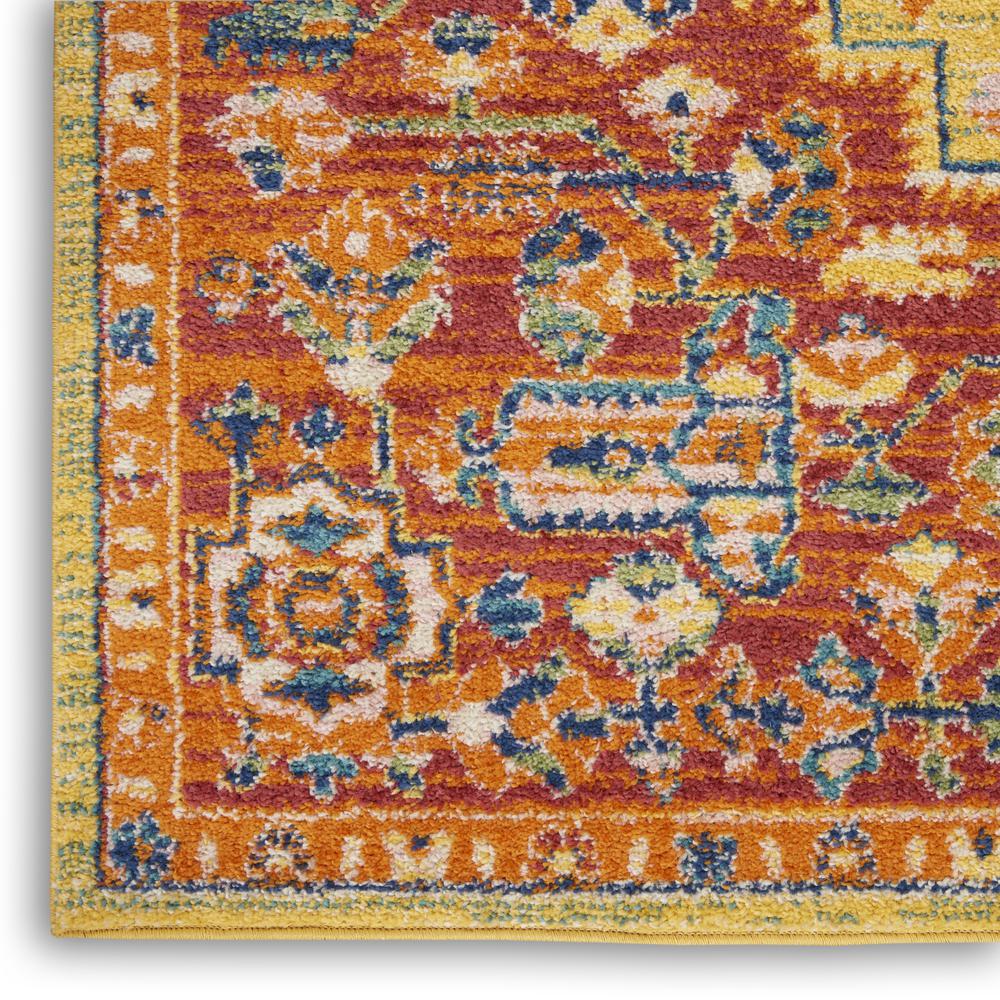 ALR04 Allur Red Multicolor Area Rug- 5'3" x 7'3". Picture 5