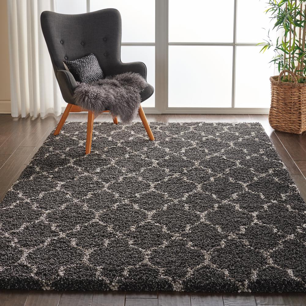 Amore Area Rug, Charcoal, 5'3" x 7'5". Picture 2