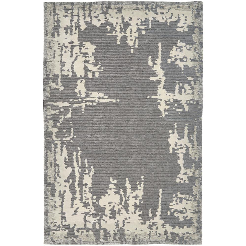 Symmetry Area Rug, Grey/Beige, 5'3" X 7'9". Picture 1
