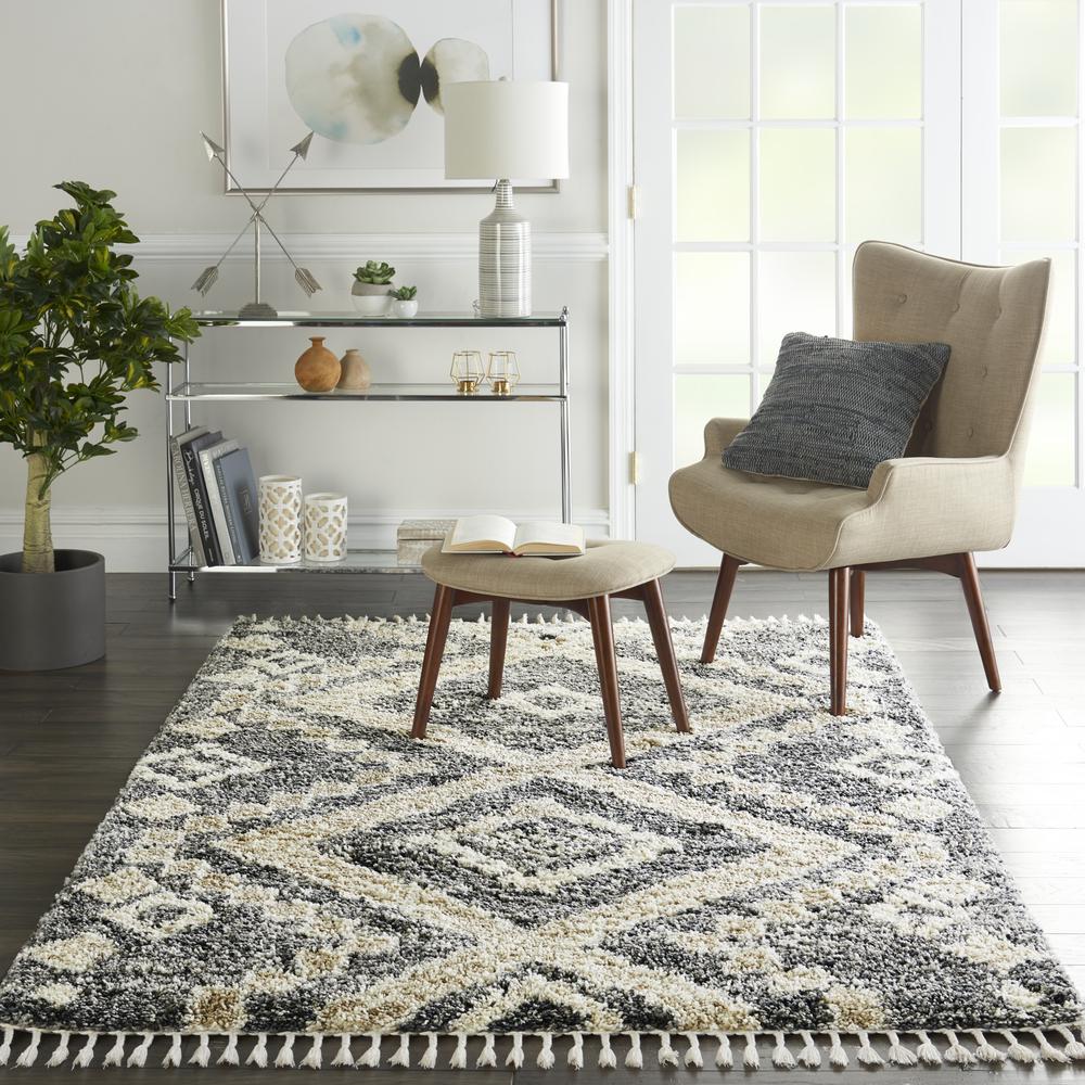 Nourison Home Scandinavian Shag Area Rug. Picture 2