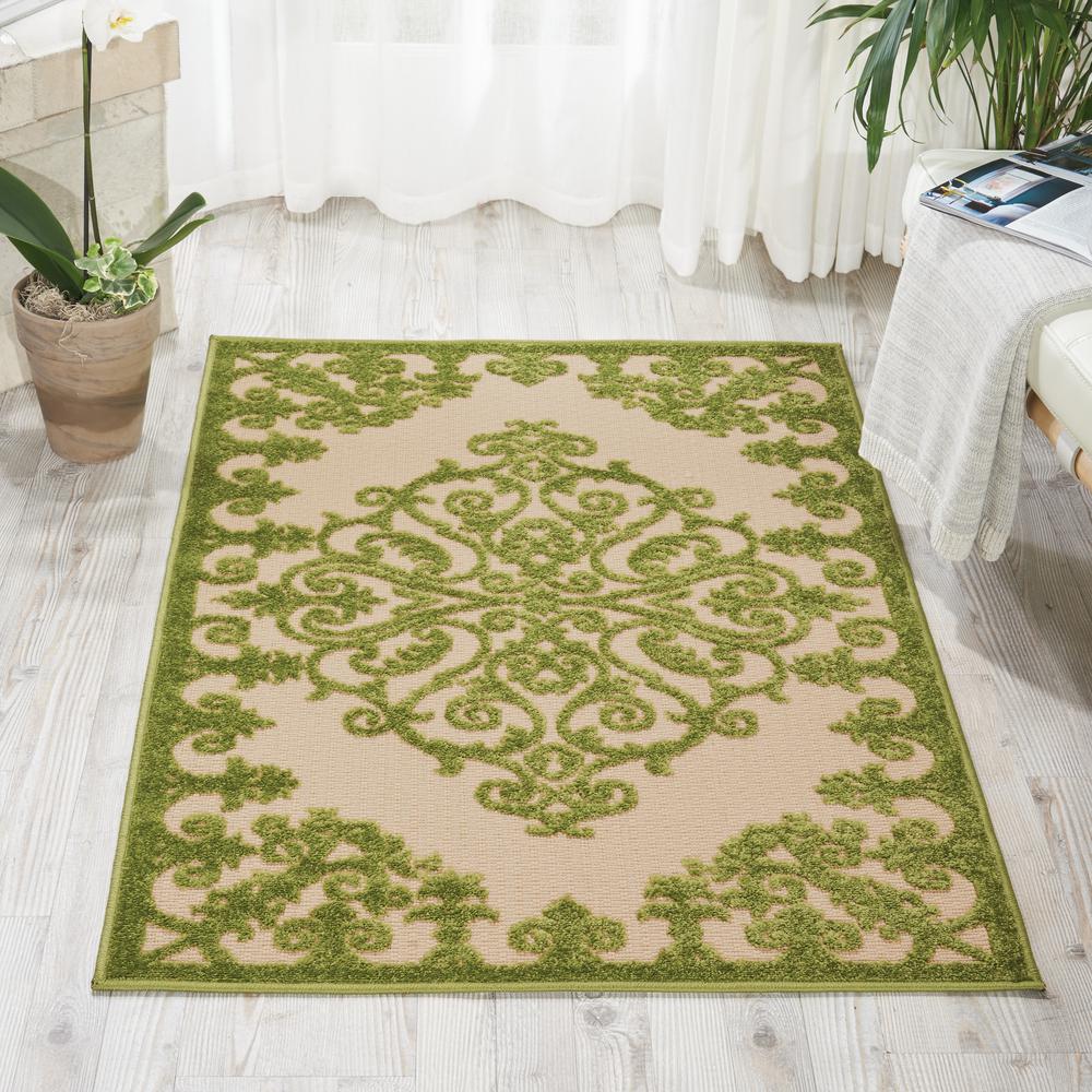 Aloha Area Rug, Green, 2'8" x 4'. Picture 2