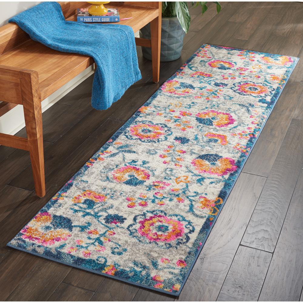 Bohemian Runner Area Rug, 8' Runner. Picture 3