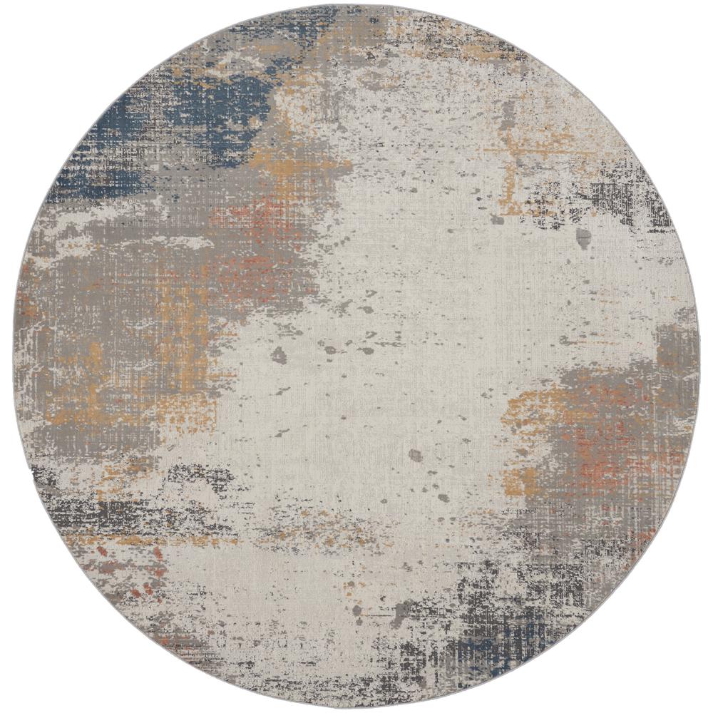 Modern Round Area Rug, 5' x Round. Picture 1