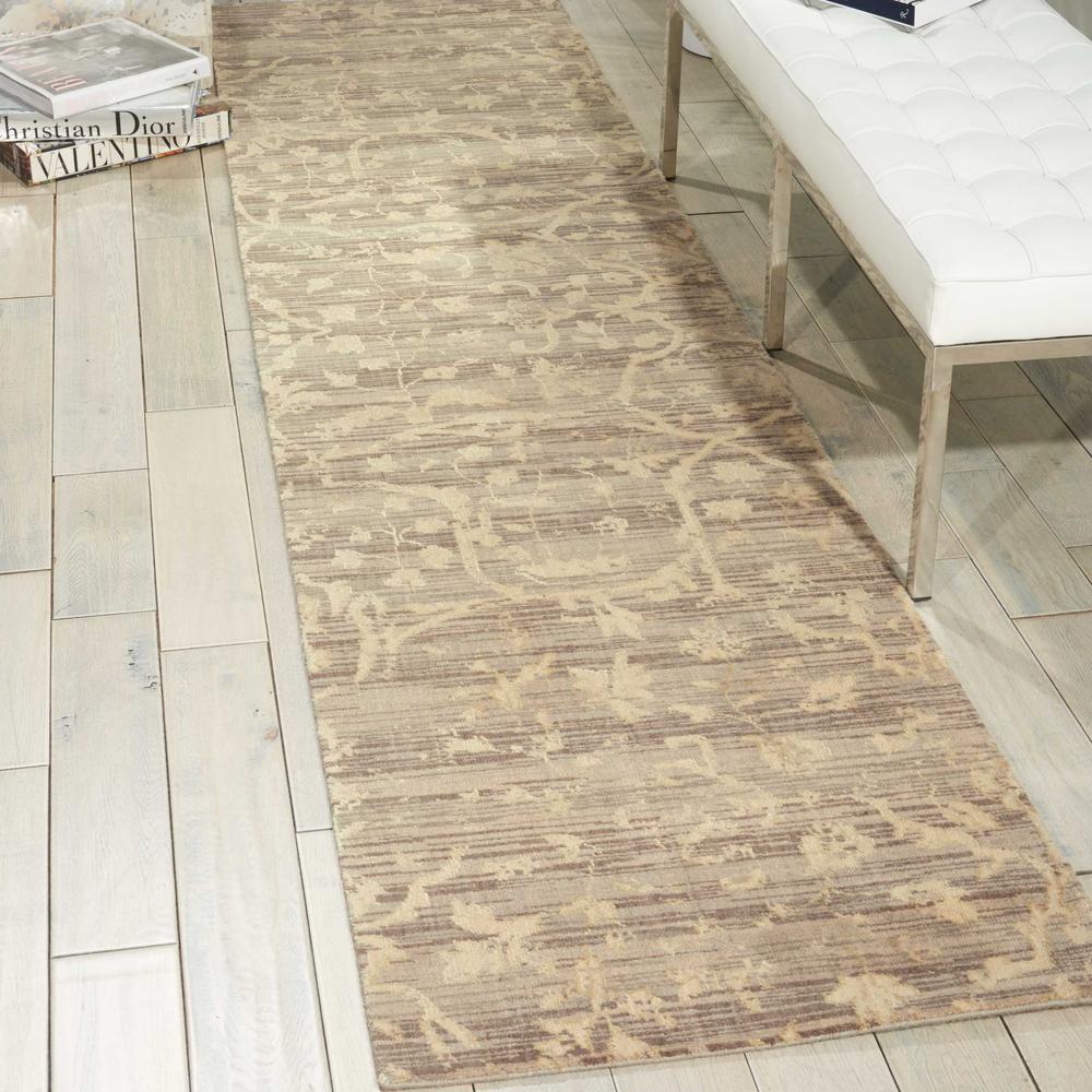 Nourison Silk Elements Taupe Area Rug. Picture 2