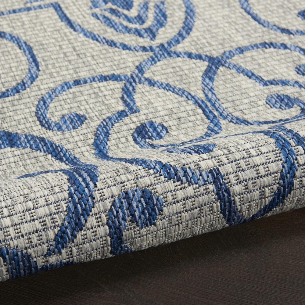 GRD04 Garden Party Ivory Blue Area Rug- 7'10" x round. Picture 7