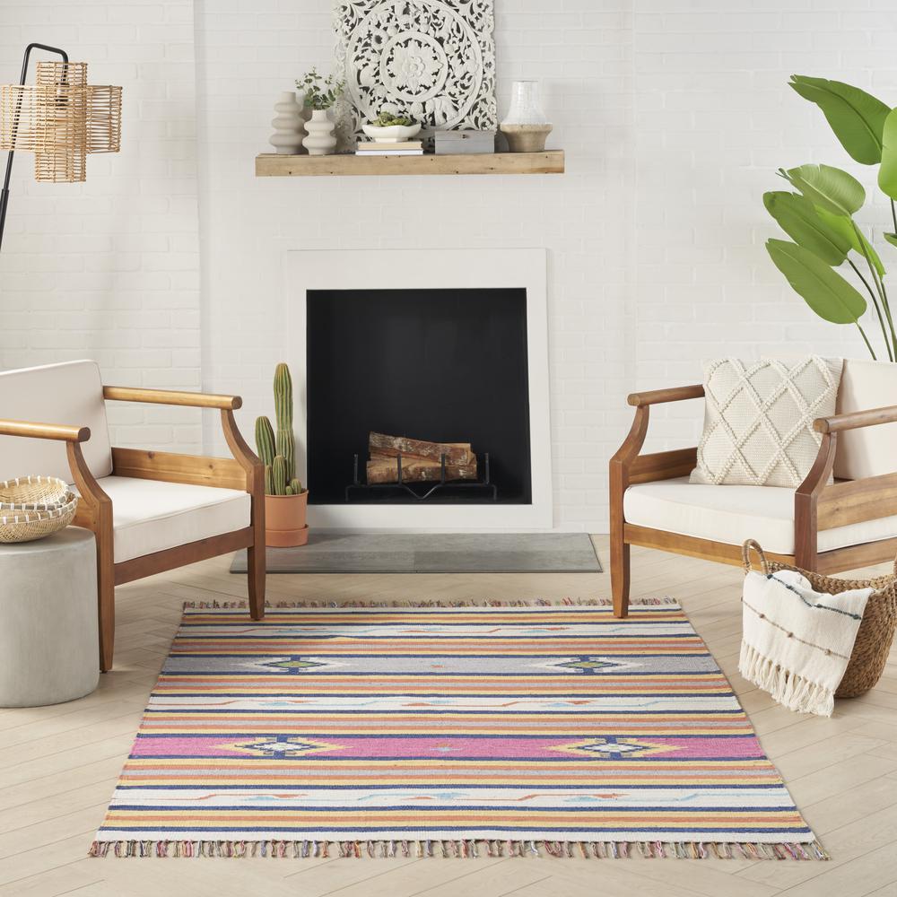 Southwestern Rectangle Area Rug, 5' x 7'. Picture 9