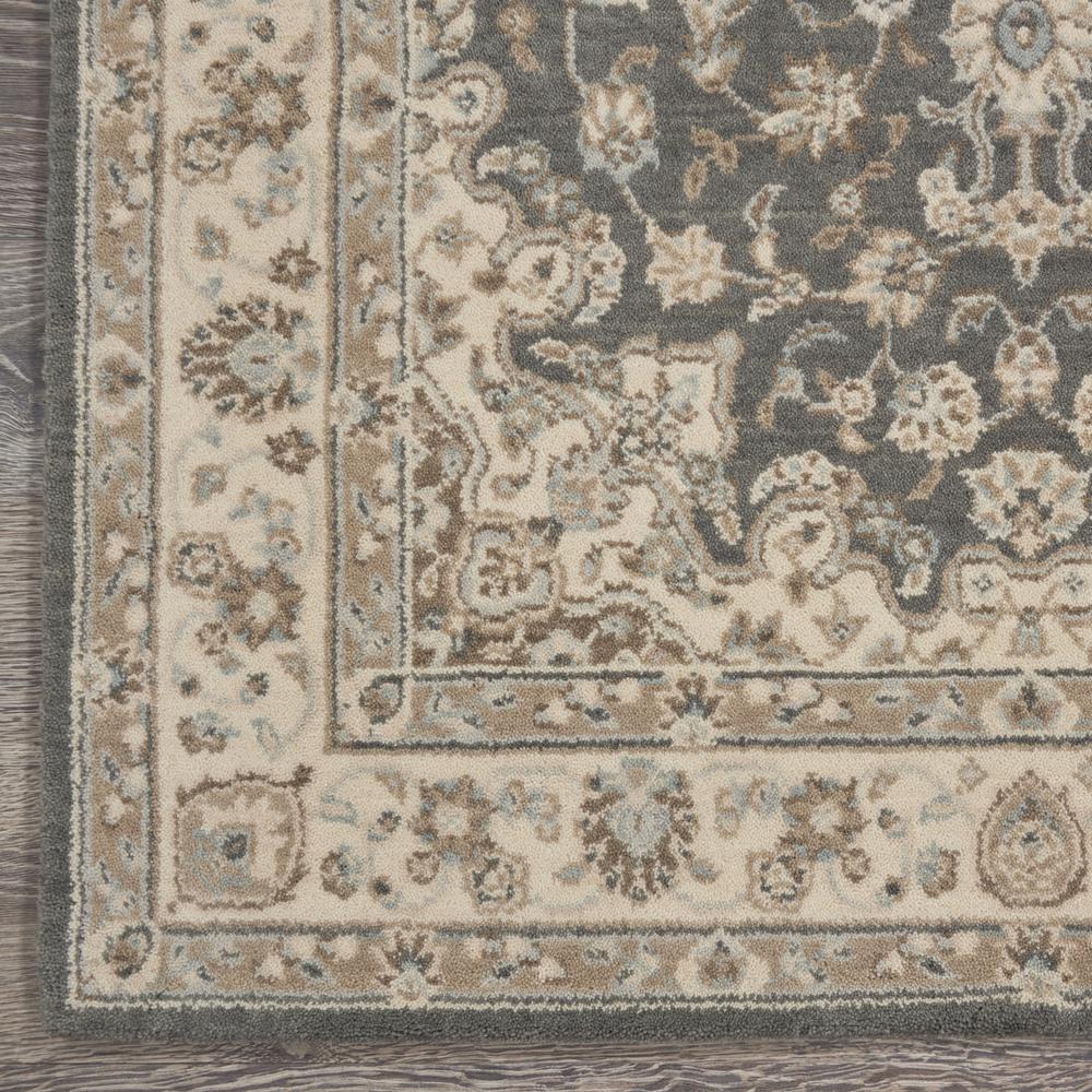 Nourison Living Treasures Area Rug, 3'6" x 5'6", Grey/Ivory. Picture 4
