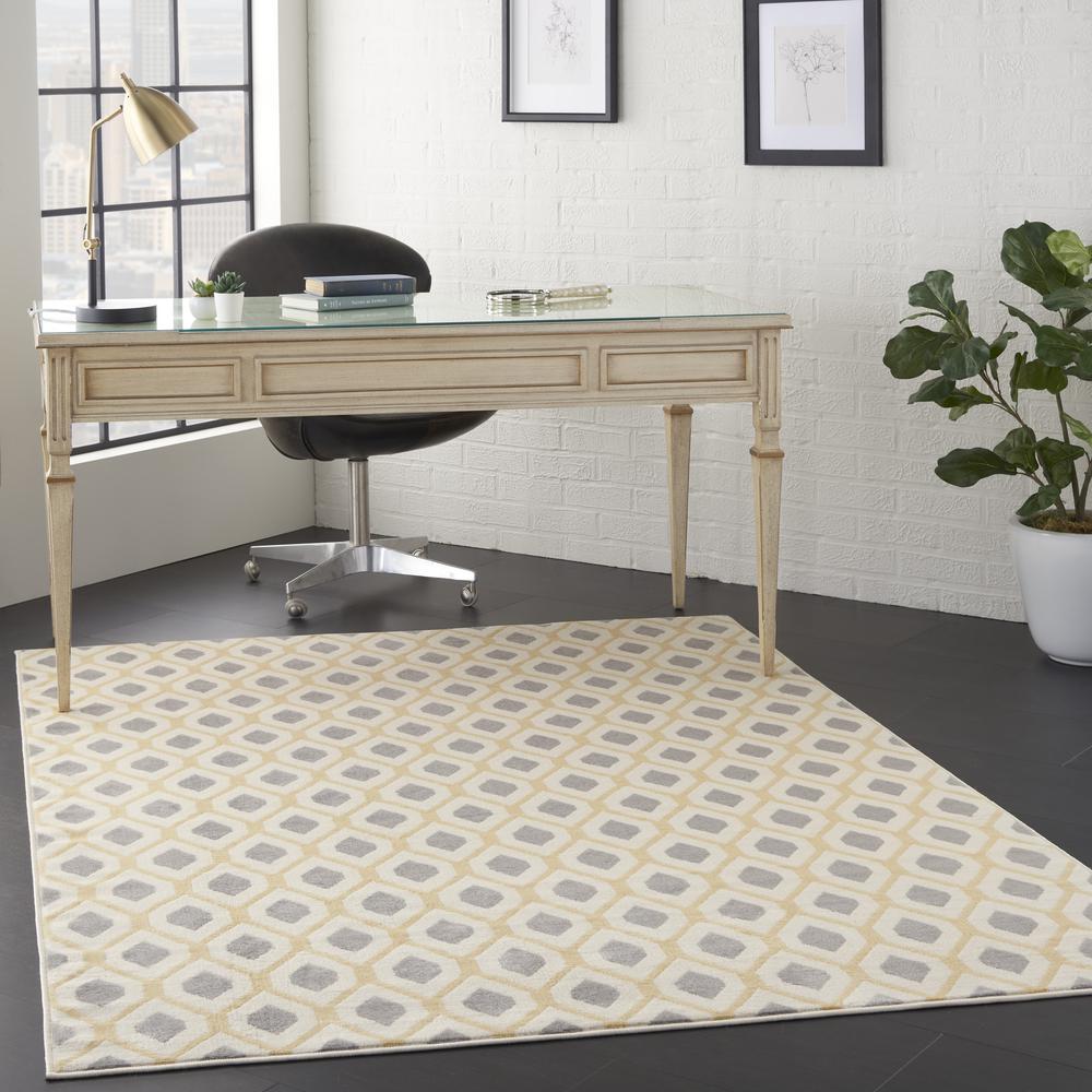 Grafix Area Rug, White, 5'3" x 7'3". Picture 9