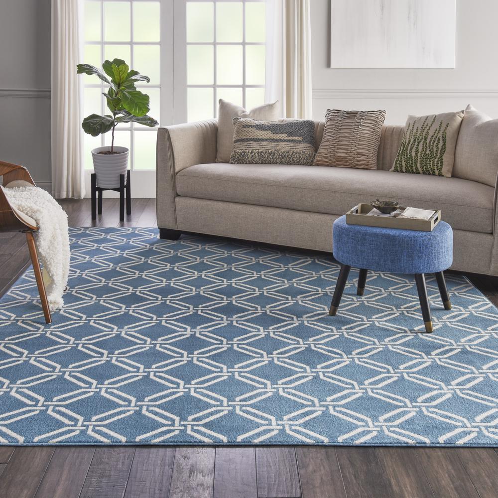 Jubilant Area Rug, Blue, 7'10" x 9'10". Picture 2