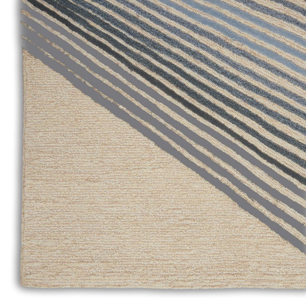 Symmetry Area Rug, Ivory/Grey, 5'3" X 7'9". Picture 5