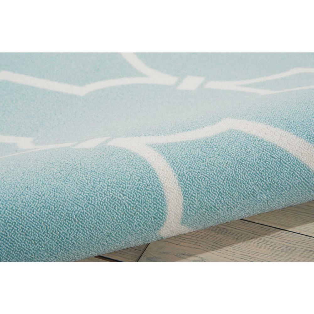 Home & Garden Area Rug, Aqua, 7'9" x 10'10". Picture 4