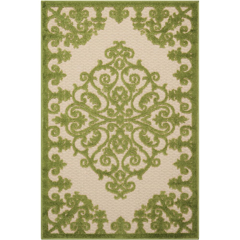 Aloha Area Rug, Green, 2'8" x 4'. Picture 1