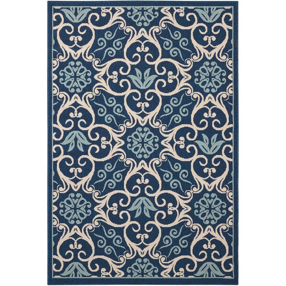 Caribbean Area Rug, Navy, 3'11" x 5'11". Picture 1