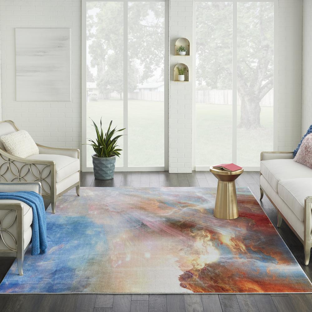 Nourison Le Reve Area Rug, Multicolor, 7'9" x 9'9", LER04. Picture 2