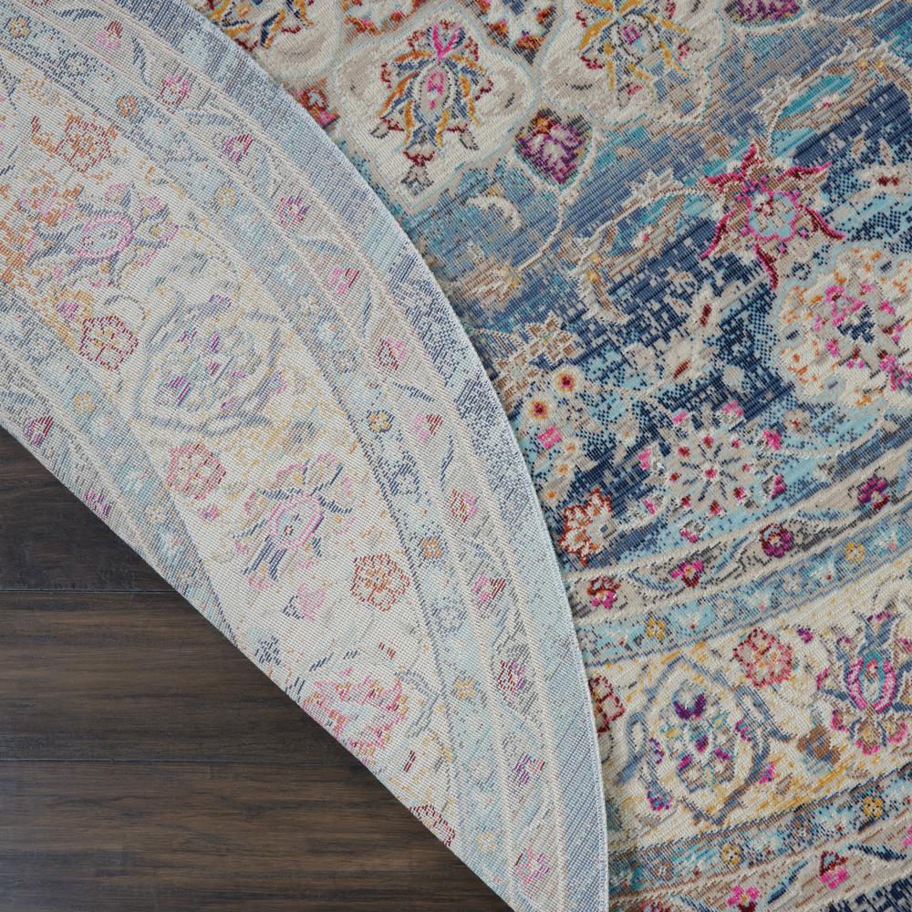 Vintage Round Area Rug, 4' x Round. Picture 3