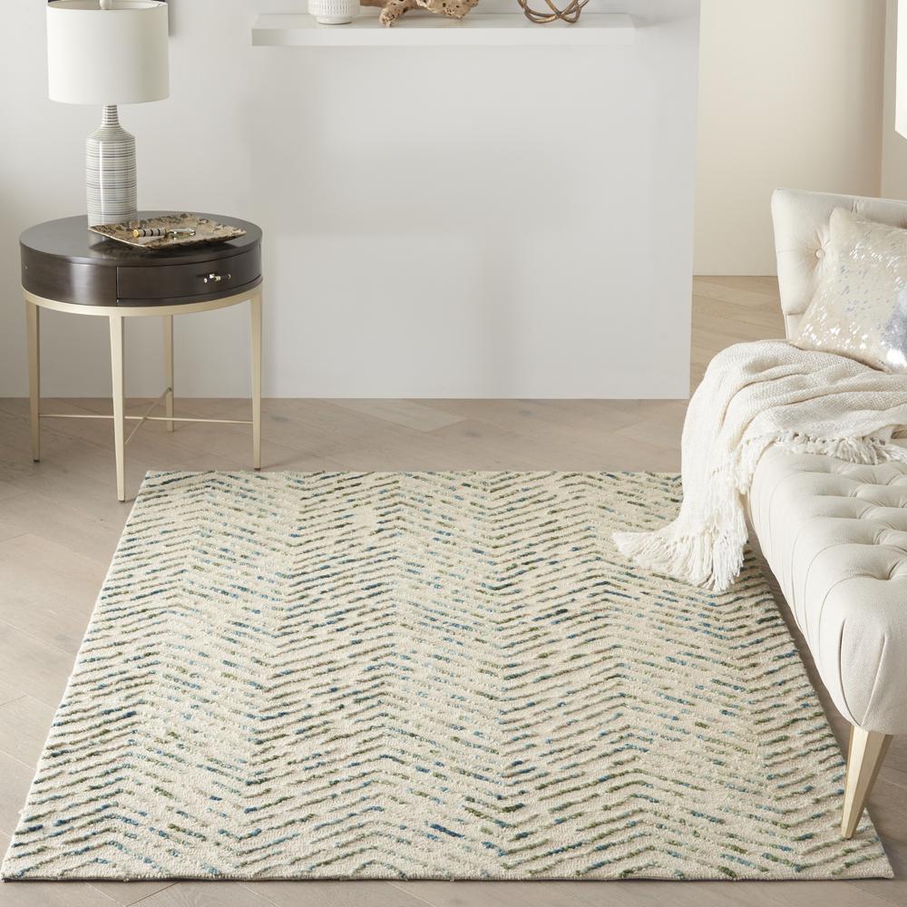 Modern Rectangle Area Rug, 5' x 7'. Picture 2